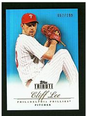 Cliff Lee [Blue] #44 Baseball Cards 2012 Topps Tribute Prices