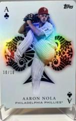 Aaron Nola [Red] #AA-16 Baseball Cards 2023 Topps All Aces Prices