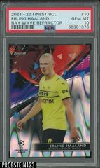 Erling Haaland [Ray Wave] #10 Soccer Cards 2021 Topps Finest UEFA Champions League Prices