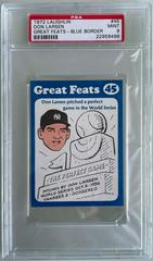 Don Larsen [Blue Border] #45 Baseball Cards 1972 Laughlin Great Feats Prices