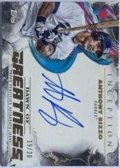 Anthony Rizzo #IDG-ARI Baseball Cards 2023 Topps Inception Dawn of Greatness Autographs Prices