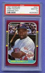 Kirby Puckett #221 Baseball Cards 1987 Donruss Opening Day Prices