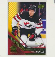Will Cuylle [Yellow] Hockey Cards 2022 Upper Deck Team Canada Juniors Prospectus Momentous Prices
