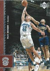 Matt Geiger #13 Basketball Cards 1996 Upper Deck Prices
