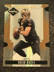 Drew Brees [Bronze Spotlight] #62 Football Cards 2008 Leaf Limited Prices