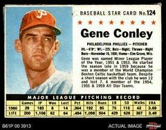 Gene Conley [Hand Cut] Baseball Cards 1961 Post Cereal Prices
