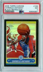 Carmelo Anthony [Black Refractor] Basketball Cards 2006 Topps Chrome Prices