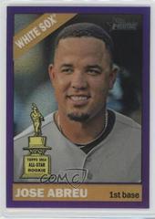 Jose Abreu [Portrait Chrome Purple Refractor] #25 Baseball Cards 2015 Topps Heritage Prices