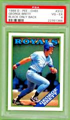 George Brett [Black Only Back] #312 Baseball Cards 1988 O Pee Chee Prices