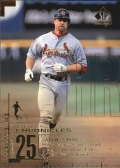 Mark McGwire Baseball Cards 1999 SP Authentic Homerun Chronicles Prices