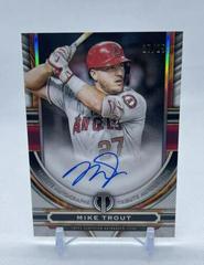 Mike Trout [Orange] #TA-MT Baseball Cards 2023 Topps Tribute Autographs Prices