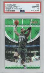 Kevin Garnett [Green Xfractor] #86 Basketball Cards 2005 Finest Prices