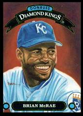 Brian McRae Baseball Cards 1992 Panini Donruss Diamond Kings Prices
