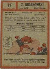 Zeke Bratkowski #77 Football Cards 1962 Topps Prices
