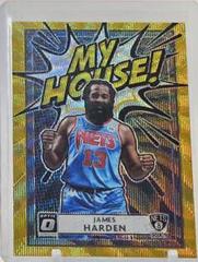 James Harden [Gold Wave] #12 Basketball Cards 2020 Panini Donruss Optic My House Prices