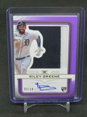 Riley Greene [Purple] Baseball Cards 2023 Topps Definitive Rookie Patch Autographs Collection Prices