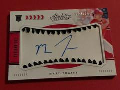 Matt Thaiss [Material Signature] #121 Baseball Cards 2020 Panini Absolute Prices