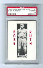Babe in Boston #1 Baseball Cards 1980 Franchise Babe Ruth Prices