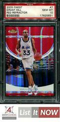 Grant Hill [Red Refractor] Basketball Cards 2005 Finest Prices