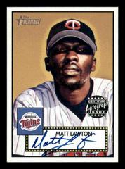 Matt Lawton #THAML Baseball Cards 2001 Topps Heritage Autographs Prices