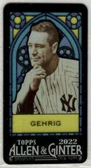 Lou Gehrig [Mini Exclusive Stained Glass] #381 Baseball Cards 2022 Topps Allen & Ginter Prices