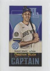 Christian Yelich [Indigo] #CM-CY Baseball Cards 2021 Topps Gypsy Queen Captains Minis Prices