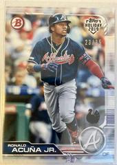 Ronald Acuna Jr. [Turkey] Baseball Cards 2019 Topps Holiday Bowman Prices
