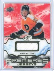 Wade Allison [Jersey] #IPA-WA Hockey Cards 2021 Upper Deck Ice Premieres Prices