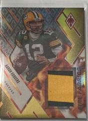 Aaron Rodgers [Prime Yellow] #FIRE-5 Football Cards 2022 Panini Phoenix Fire Fabrics Prices