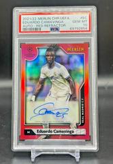 Eduardo Camavinga [Red] #A-EC Soccer Cards 2021 Topps Merlin Chrome UEFA Autographs Prices