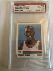 Michael Jordan #76 Basketball Cards 1988 Panini Spanish Sticker Prices