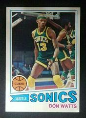 Don Watts Basketball Cards 1977 Topps Prices