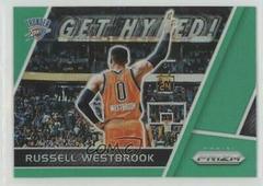 Russell Westbrook [Green Prizm] #GH-RW Basketball Cards 2017 Panini Prizm Get Hyped Prices