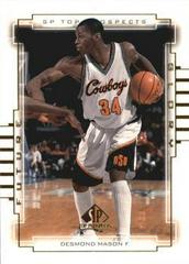 Desmond Mason #F9 Basketball Cards 2000 SP Top Prospects Future Glory Prices