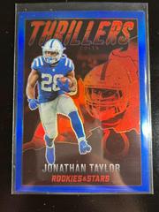 Jonathan Taylor [Blue] Football Cards 2022 Panini Rookies & Stars Thrillers Prices