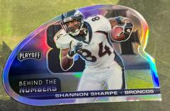 Shannon Sharpe [Die Cut] #BTN-SSH Football Cards 2021 Panini Playoff Behind the Numbers Prices