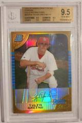 Tyler Greene [Gold Refractor] #34 Baseball Cards 2005 Bowman Chrome Draft Picks Prices