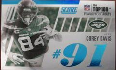 Corey Davis #T91 Football Cards 2022 Panini Score Top 100 Prices