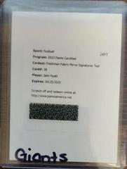 Jalin Hyatt [Teal] #FFMS-38 Football Cards 2023 Panini Certified Freshman Fabric Mirror Signatures Prices