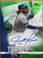 Justin Turner [Green Refractor] #FA-JT Baseball Cards 2017 Topps Finest Autographs Prices