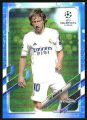 Luka Modric [Blue Bubbles] Soccer Cards 2020 Topps Chrome UEFA Champions League Prices