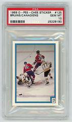 Bruins, Canadiens #125 Hockey Cards 1989 O-Pee-Chee Sticker Prices