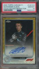 Alexander Albon [Gold Wave] #CAC-AA Racing Cards 2022 Topps Chrome Formula 1 Autographs Prices