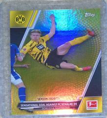 Erling Haaland [Gold Foil] Soccer Cards 2021 Topps Bundesliga Prices