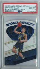 Grayson Allen [Blue] #4 Basketball Cards 2018 Panini Crown Royale Rookie Royalty Prices