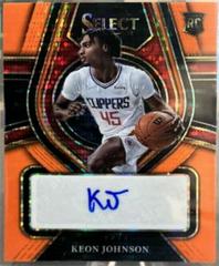 Kevin Johnson [Orange Pulsar] #SG-KJN Basketball Cards 2021 Panini Select Signatures Prices