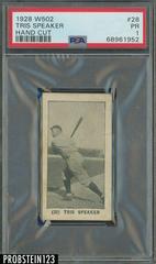 Tris Speaker [Hand Cut] #28 Baseball Cards 1928 W502 Prices