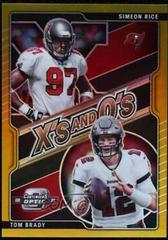 Simeon Rice, Tom Brady [Gold] #XO-30 Football Cards 2021 Panini Contenders Optic Xs and Os Prices