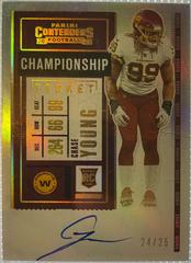 Chase Young [Team Helmet Autograph Championship] #102 Football Cards 2020 Panini Contenders Prices
