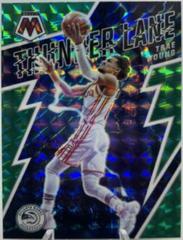 Trae Young [Green] Basketball Cards 2021 Panini Mosaic Thunder Lane Prices